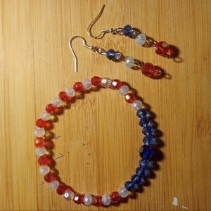 Red and White Bracelet Jewelry